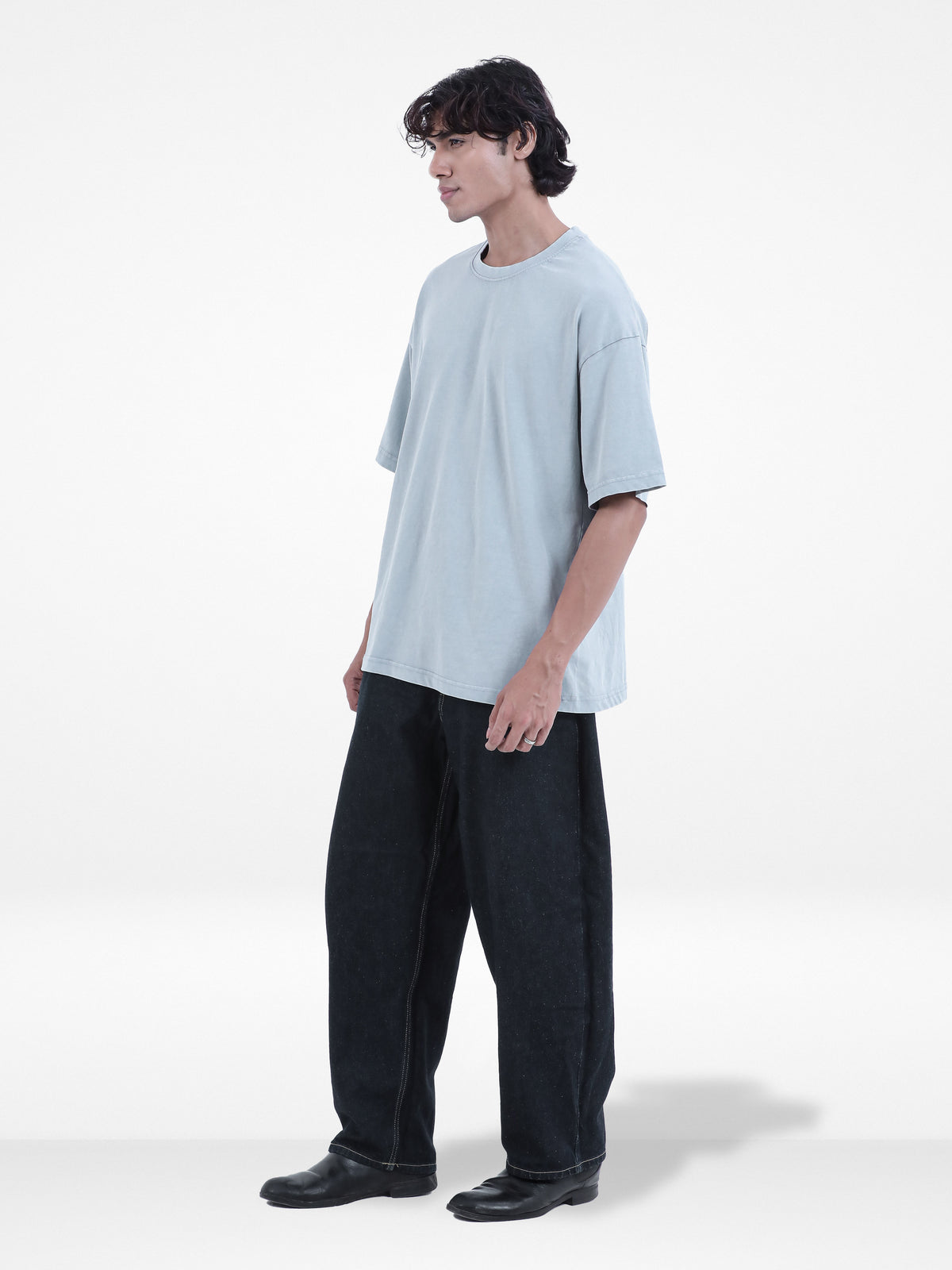 Men’s Drop Shoulder T-Shirt – Classic Solid Short Sleeve Tee, Soft Cotton Blend Comfortable Casual Wear