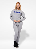 Women’s Two-Piece Sweatshirt Set – Long Sleeve Top & Jogger Pants, Terry Knit Fabric.