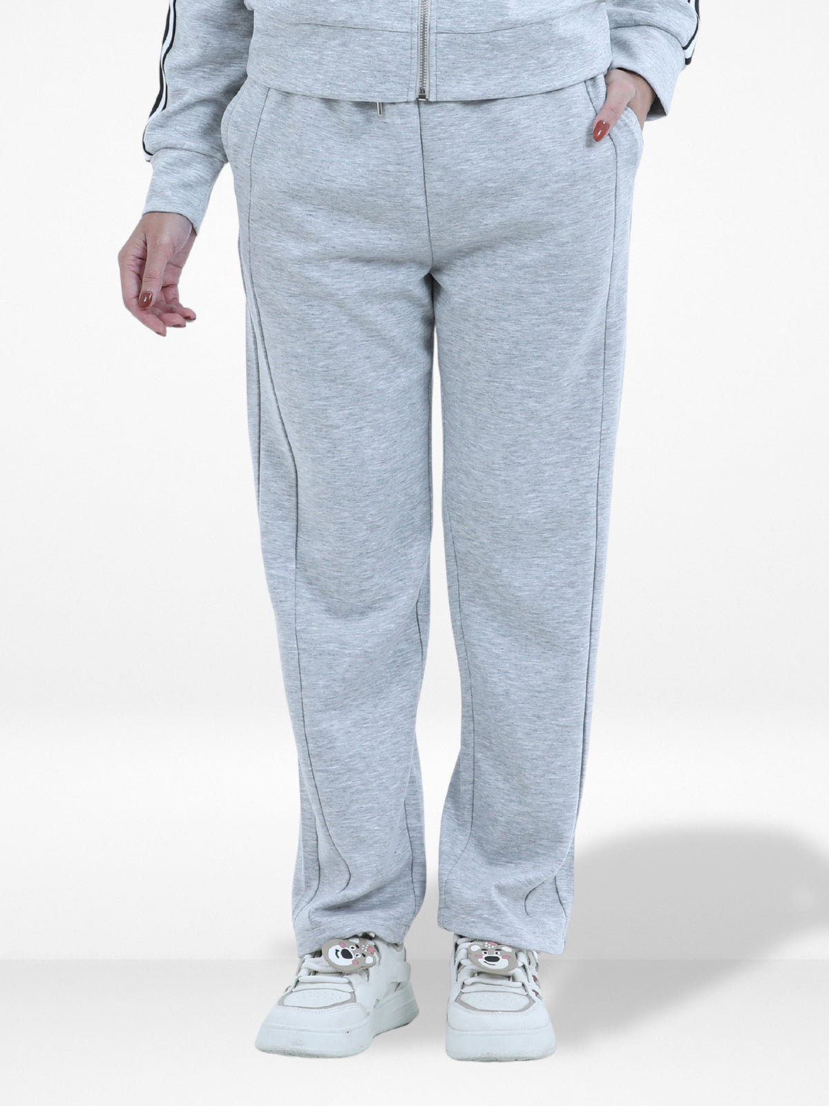 Women’s Baggy Wide Leg Sweatpants –Straight Pants ,Drawstring Waist, Two Side Pockets | Cozy Winter Lounge & Activewear