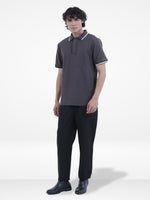 Men's Reguler-Fit Cotton Pique Polo Shirt100% Cotton Casual Top | Tipped Collar & Sleeves | Three-Button Placket | Smart Everyday Wear