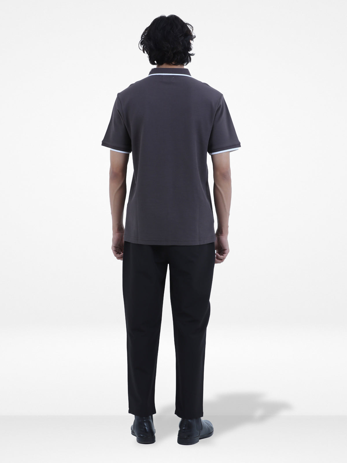 Men's Reguler-Fit Cotton Pique Polo Shirt100% Cotton Casual Top | Tipped Collar & Sleeves | Three-Button Placket | Smart Everyday Wear