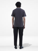 Men's Reguler-Fit Cotton Pique Polo Shirt100% Cotton Casual Top | Tipped Collar & Sleeves | Three-Button Placket | Smart Everyday Wear