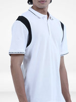 Men’s Reguler-Fit Cotton Pique Polo Shirt – 100% Cotton Casual Top | Jacquard Collar & Short Sleeves | Three-Button Placket | Smart Everyday Wear