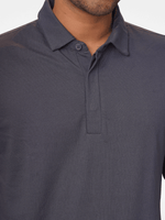 Men's Regular-Fit Mercerized Cotton Polo Shirt Oxford Blue