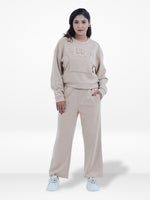 Women’s Two-Piece Sweatshirt Set – Long Sleeve Top & Jogger Pants, Scuba Knit Fabric | Comfortable & Stylish Lounge Wear