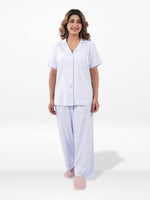Women’s Printed Night Suit Set – Shirt & Pyjama | Soft Nightwear Dress, 2 Piece Sleepwear for Women, Comfortable Loungewear