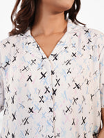 Women's All Over Printed PJ Set – 2 Piece Sleepwear Set | Soft Breathable Nightwear for Women