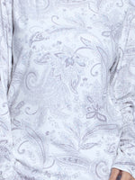 Women Velour Sleepwear Long Sleeve Pyjama Set White