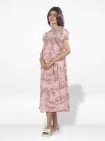 Women AOP Long Top| Pink