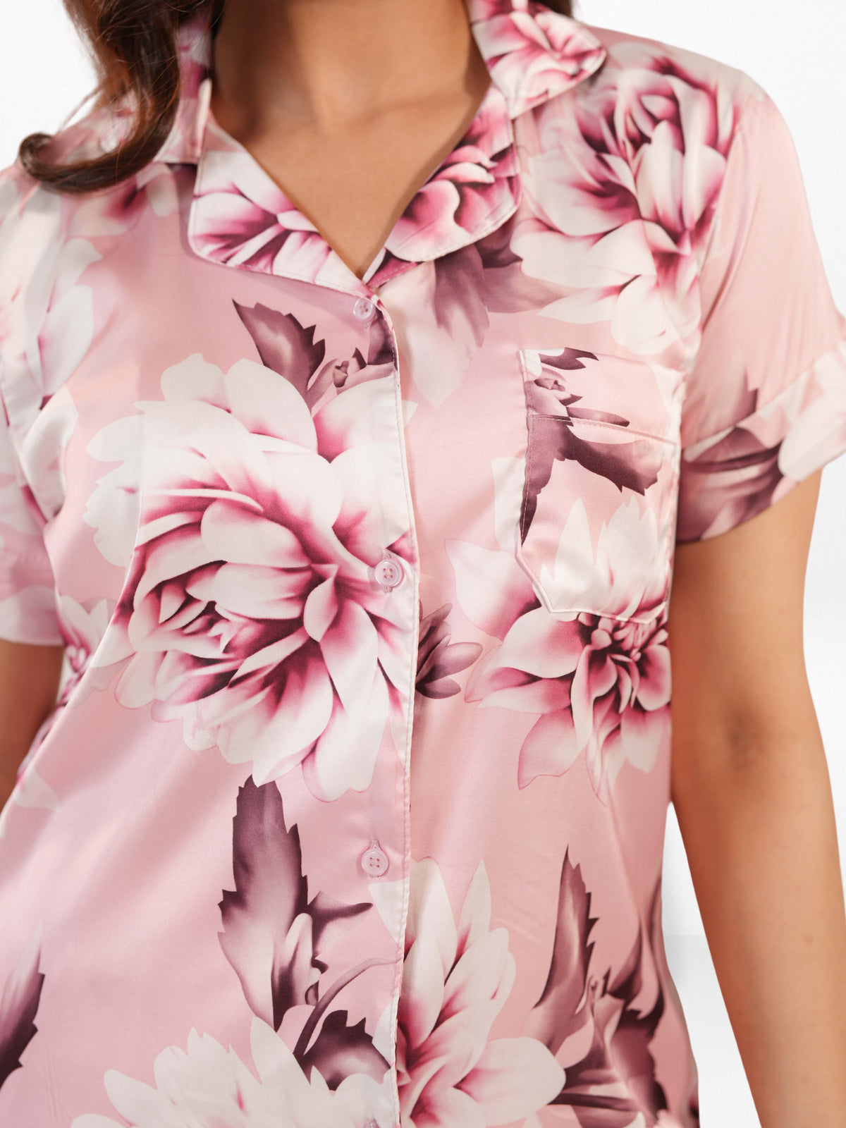 Women's All Over Printed PJ Set – 2 Piece Sleepwear Set | Soft Breathable Nightwear for Women
