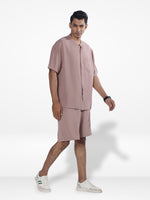 Men's Short Sleeve Shirt & Short Pant Set | Copper