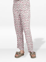 Women's Floral Printed Wide Leg Pants – Soft Yummy Rib Casual Trousers