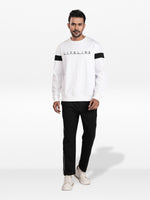 Men’s Embroidered Crew Neck Sweatshirt – Long Sleeve Casual Top | Soft Comfortable Everyday Wear