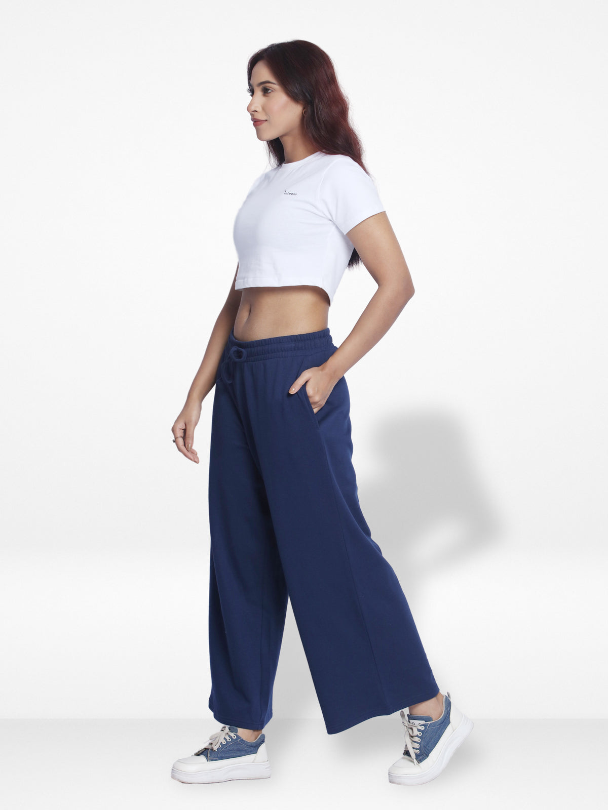 Women Wide Leg Flowy Palazzo Pants Loose fit Casual Lounge Trousers