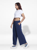 Women Wide Leg Flowy Palazzo Pants Loose fit Casual Lounge Trousers