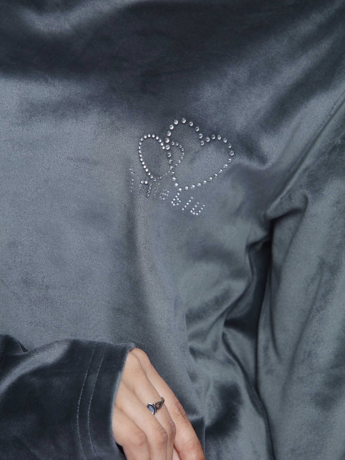 Women Velour Sleepwear Long Sleeve Pyjama Set