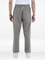 Men’s Relaxed Fit Trousers – Elastic Waist with Drawstring, Casual Pants with Fake Fly & Side Pockets , Comfortable Everyday Wear|Beige