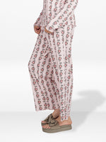 Women's Floral Printed Wide Leg Pants – Soft Yummy Rib Casual Trousers