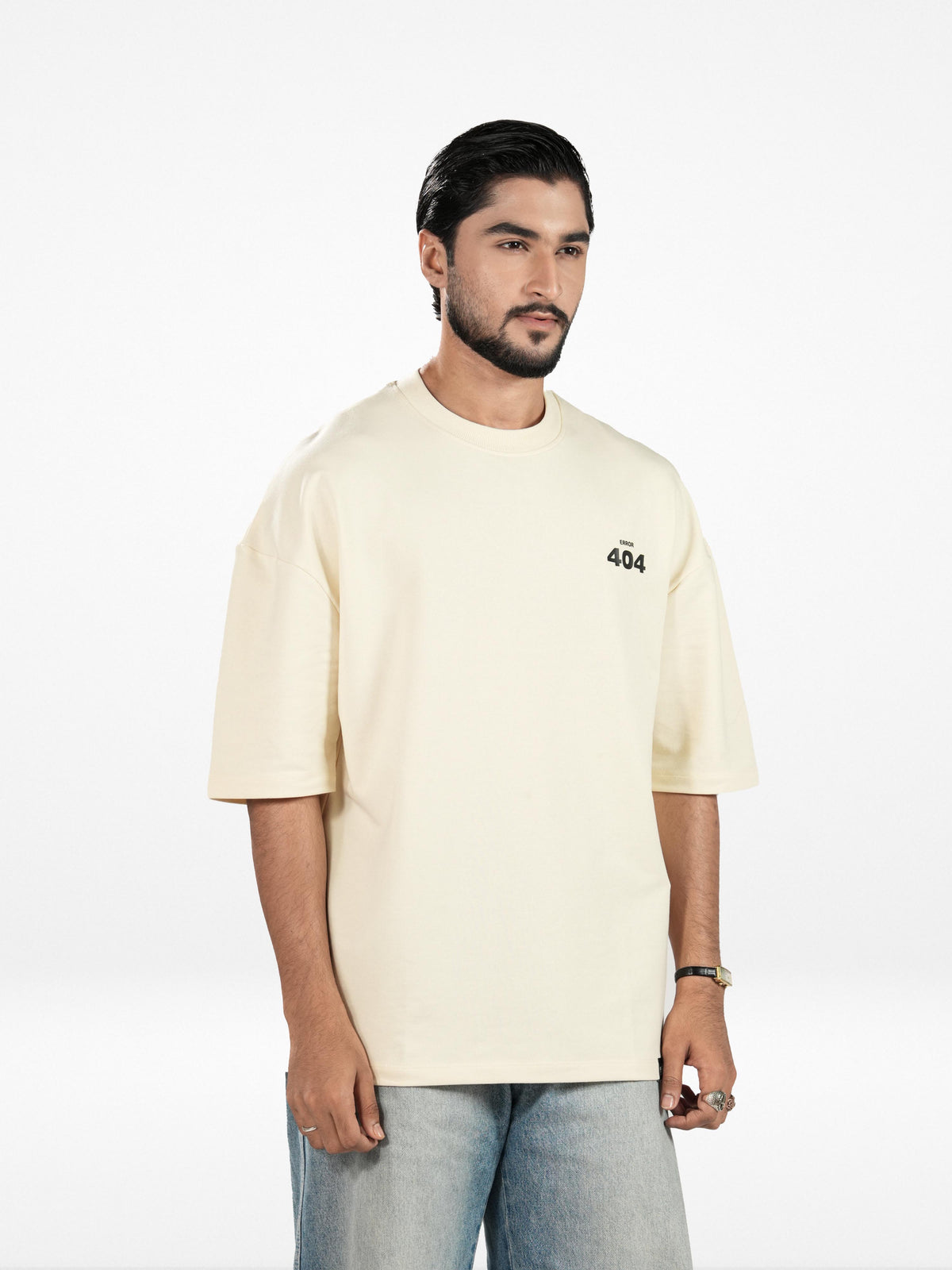 Men’s Oversized Drop Shoulder Graphic T-Shirt – Short Sleeve Crew Neck Tee | Casual Streetwear Top with Front & Back Print