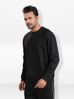 Men’sSolid Crew Neck Sweatshirt – Long Sleeve | Casual Everyday Comfort Wear