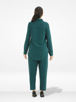Women Solid Color Co-Ord Set| Long Sleeve| Green