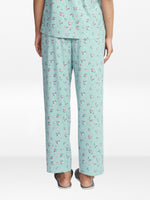 Women’s All Over Printed Lounge Pants | Soft Stretch Yummy Rib Fabric | Drawstring Waist Casual Sleepwear & Pajama Trousers - Ether