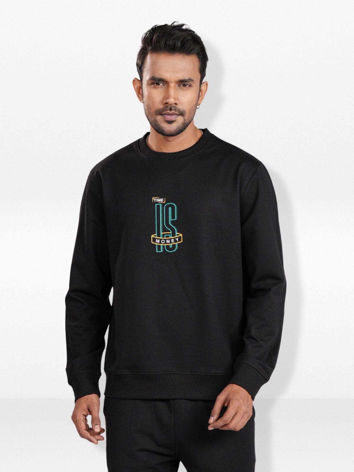 Men’sCrew Neck Sweatshirt Set – Long Sleeve Sweatshirt & Jogger Pants | Casual Everyday Comfort Wear