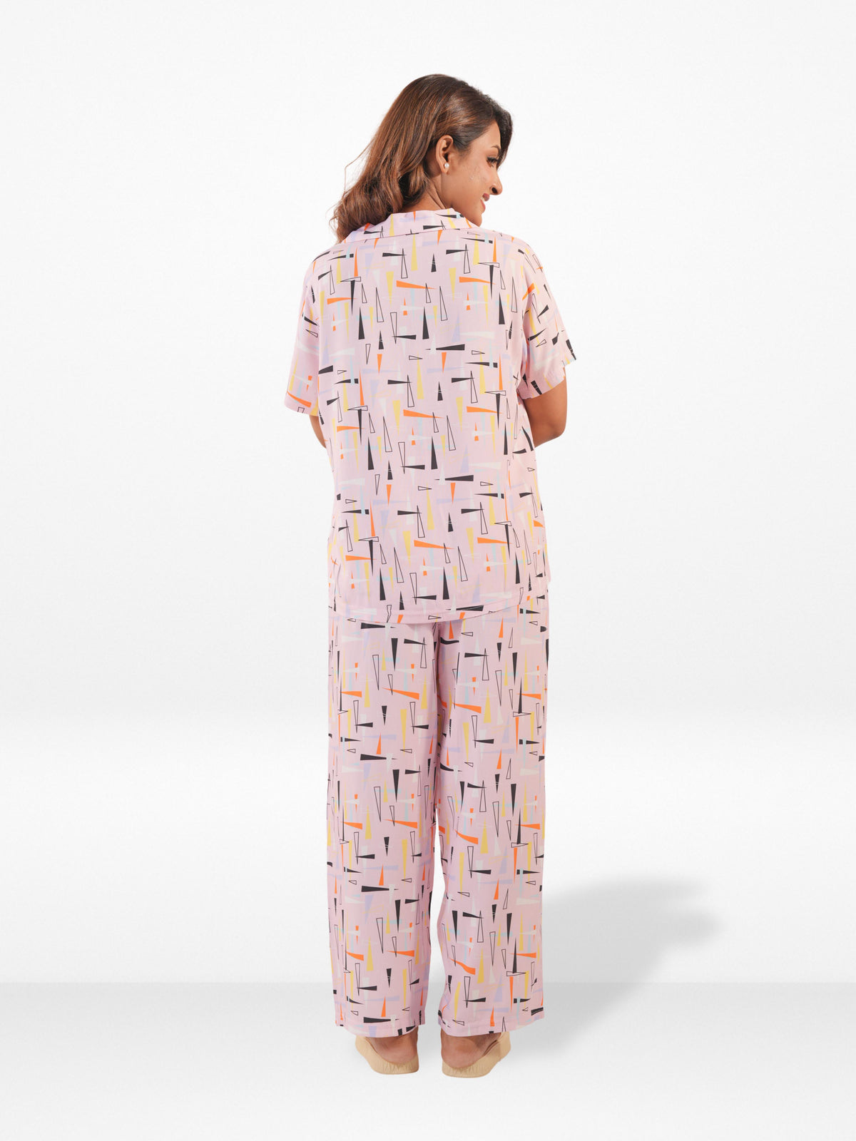 Women's All Over Printed PJ Set – 2 Piece Sleepwear Set | Soft Breathable Nightwear for Women
