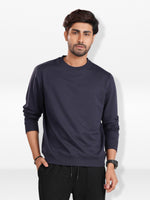 Men’sSolid Crew Neck Sweatshirt – Long Sleeve | Casual Everyday Comfort Wear