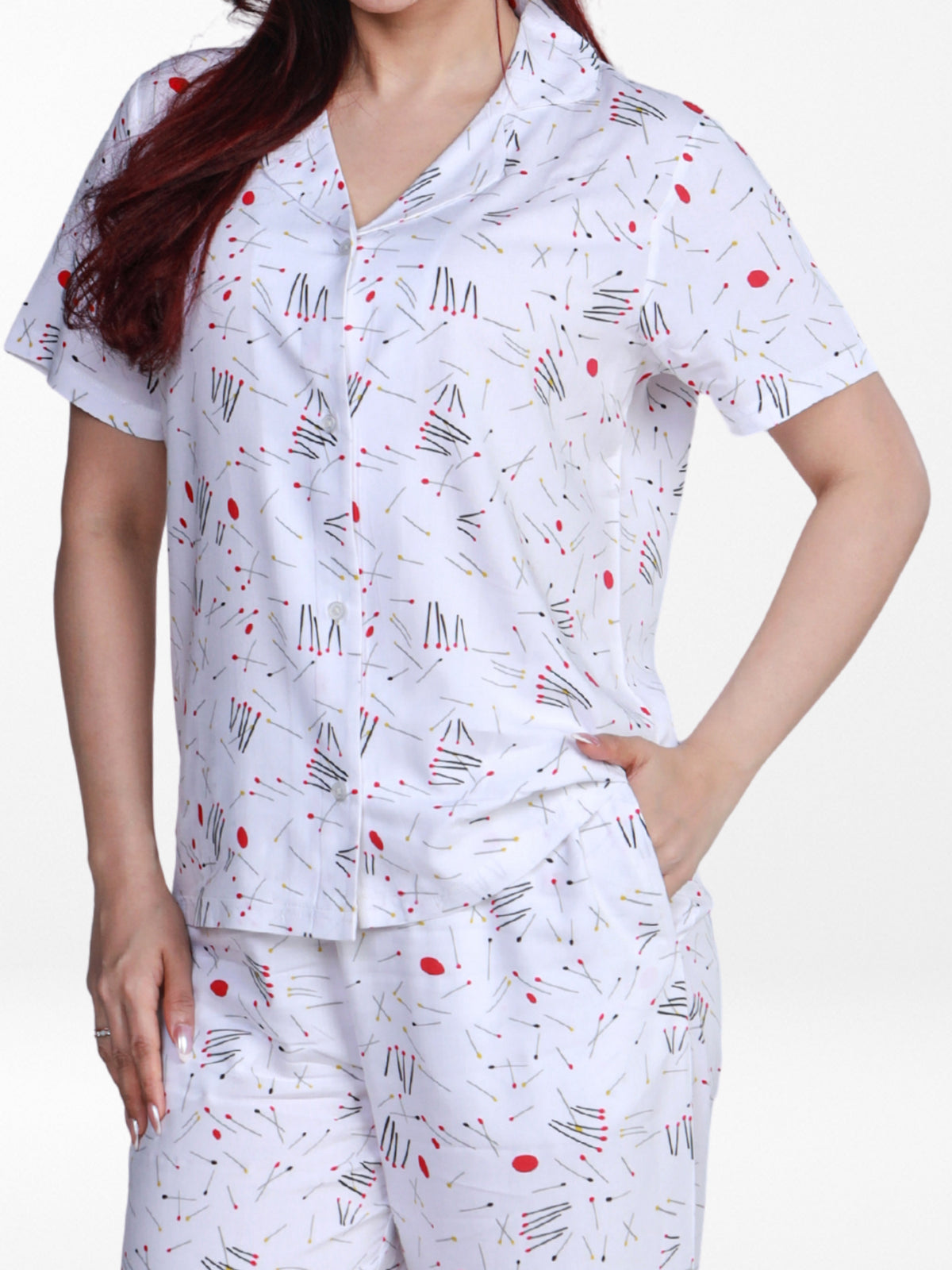 Women’s Short Sleeve Viscose Sleepwear Set – Notch Collar 2 Piece Pajama Outfit | Comfy Nightwear, Soft Summer Lounge Set for Women