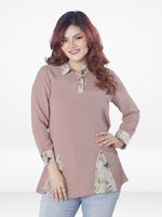 Women Shirt Collar Tops with Nice Design| Copper