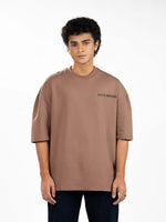 Men’s Oversized Drop Shoulder Graphic T-Shirt – Short Sleeve Crew Neck Tee | Casual Streetwear Top with Front & Back Print