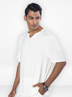 Men's Short Sleeve Shirt & Short Pant Set| Off White|