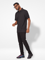 Men's Regular-Fit Mercerized Cotton Polo Shirt Black