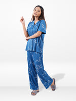 Women’s Printed Night Suit Set – Shirt & Pyjama | Soft Nightwear Dress, 2 Piece Sleepwear for Women, Comfortable Loungewear