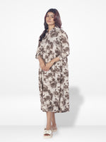 Women Multicolor Long Top| Beige-inteblu