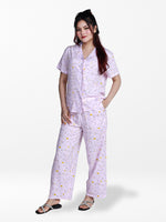 Women’s Short Sleeve Viscose Sleepwear Set – Notch Collar 2 Piece Pajama Outfit | Comfy Nightwear, Soft Summer Lounge Set for Women