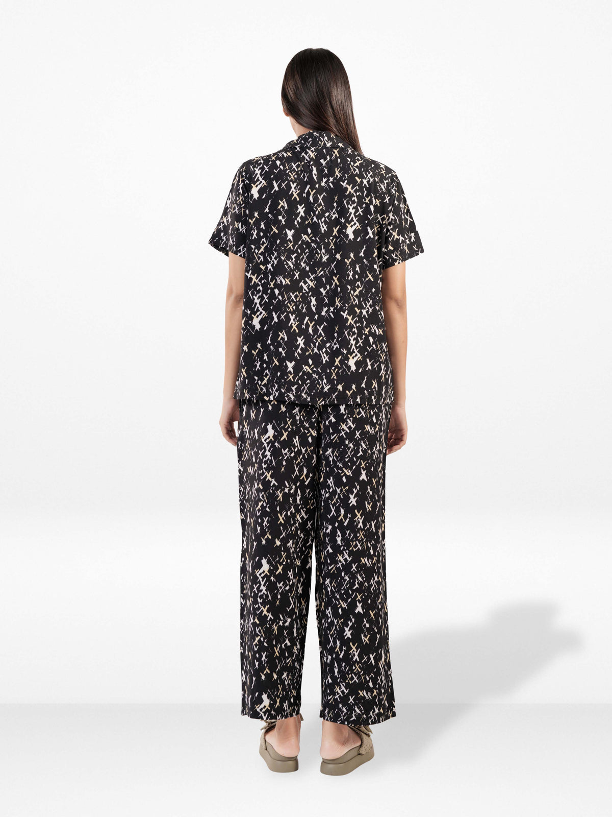 Women's All Over Printed PJ Set – 2 Piece Sleepwear Set | Soft Breathable Nightwear for Women