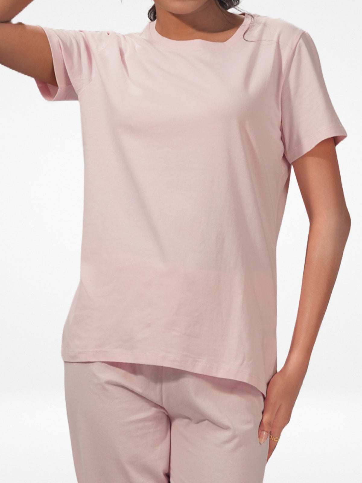 Women Short Sleeve Cotton Loungewear Set