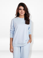 Women’s Long Sleeve Solid Sweatshirt – Casual Comfortable Pullover | Simple Everyday Style Top