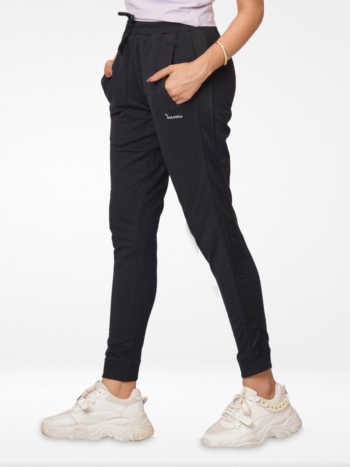 Light Weight Soft Lounge Jogger Side Mesh for women