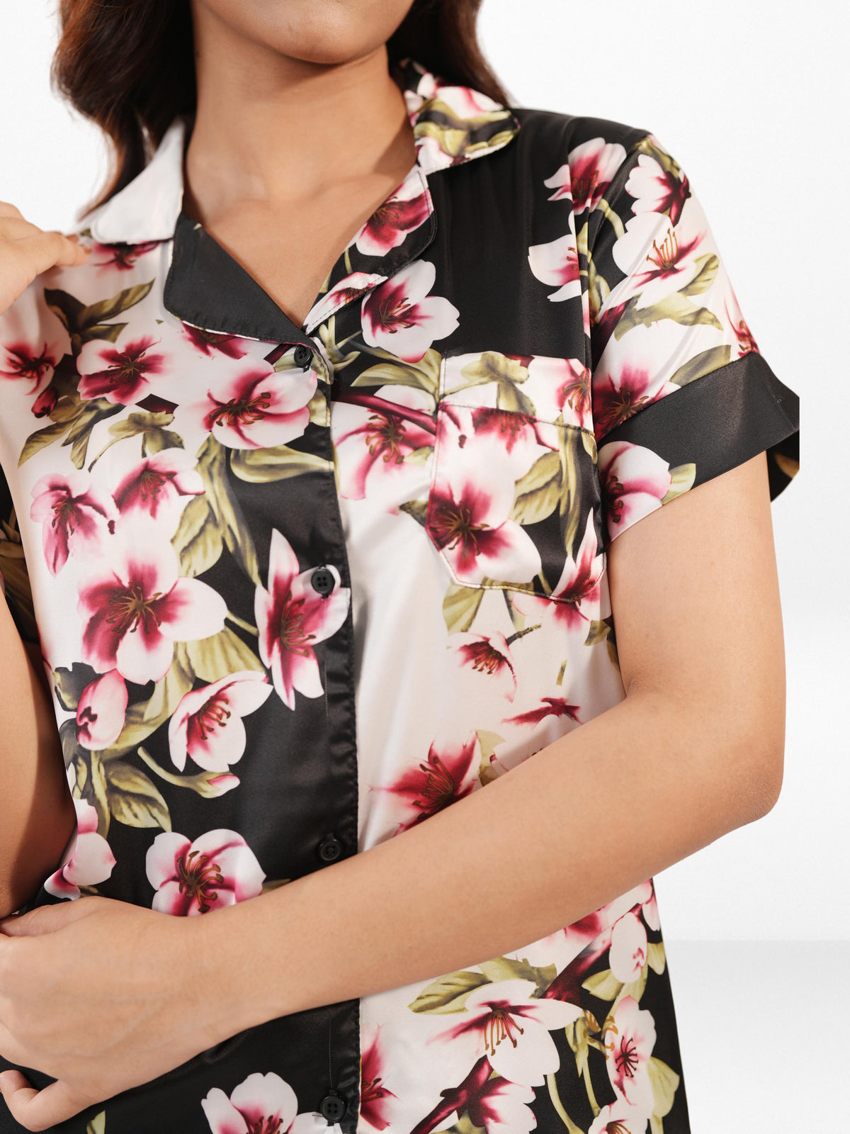 Women's All Over Printed PJ Set – 2 Piece Sleepwear Set | Soft Breathable Nightwear for Women