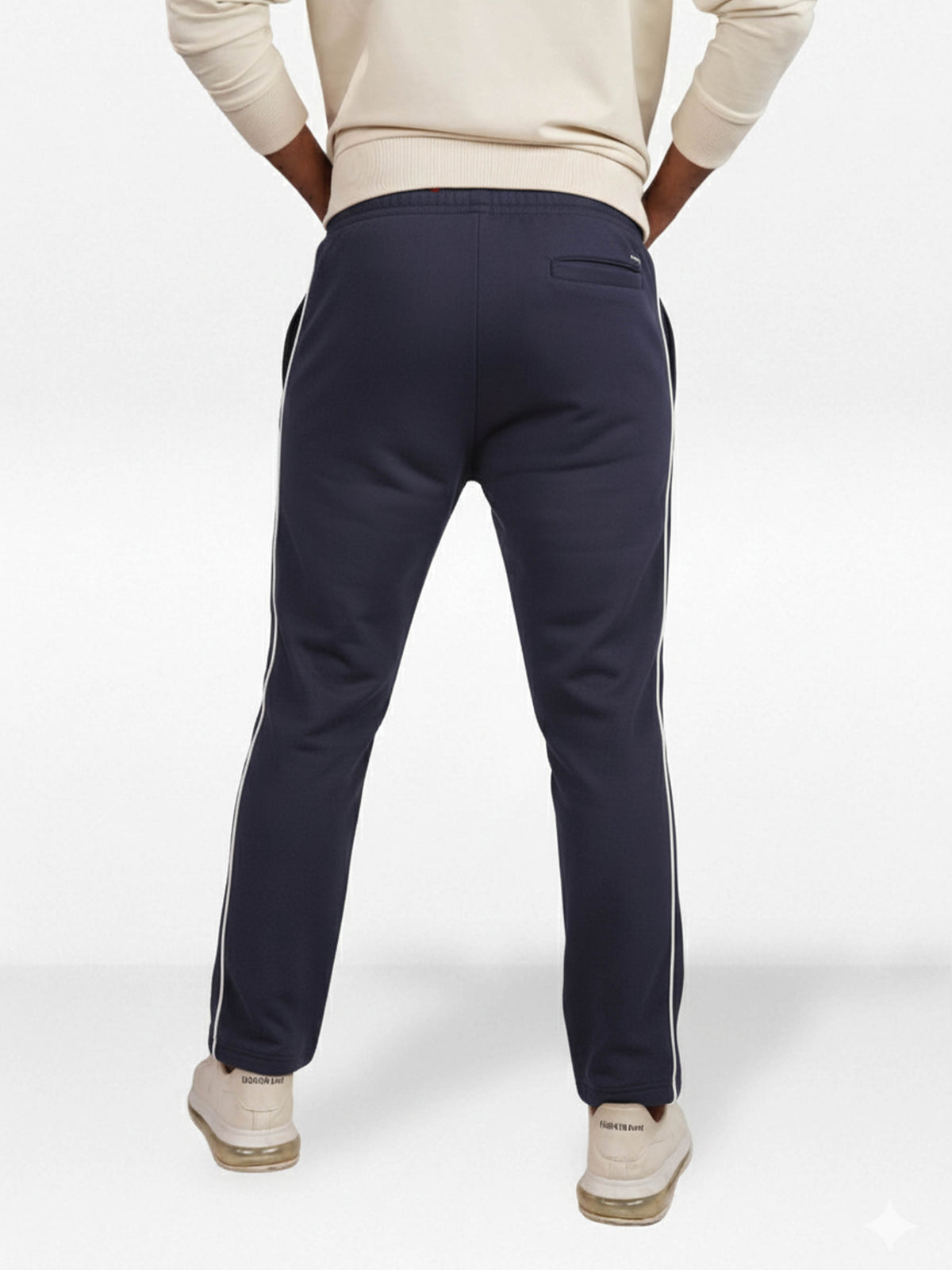 Men’s Straight Fit Joggers – Drawstring Waist Trousers | Casual Lounge Pants with Panel Design,