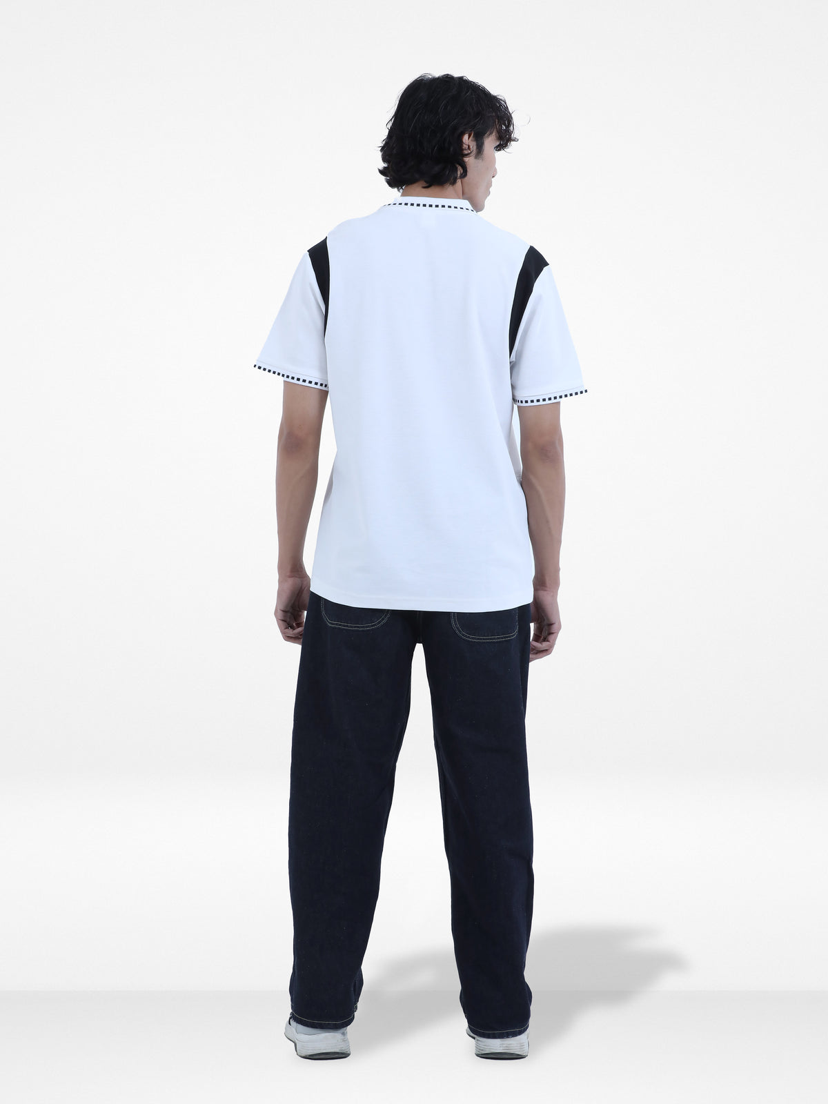 Men’s Reguler-Fit Cotton Pique Polo Shirt – 100% Cotton Casual Top | Jacquard Collar & Short Sleeves | Three-Button Placket | Smart Everyday Wear