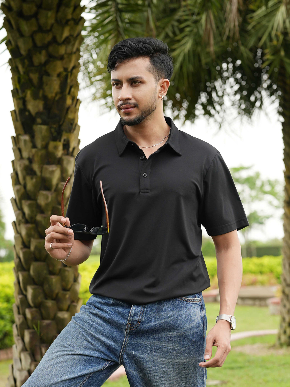 Men’s Regular-Fit Polo Shirt – Classic Short Sleeve Casual Tee | Soft Cotton Collared Shirt for Everyday Wear