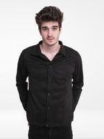 Men Casual Suede Front Button Jacket.
