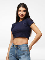 Women Crew Neck Cropped T-Shirt
