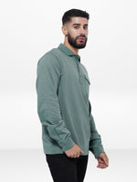 Men's Regular-Fit Long-Sleeve Player's Polo Shirt | Green