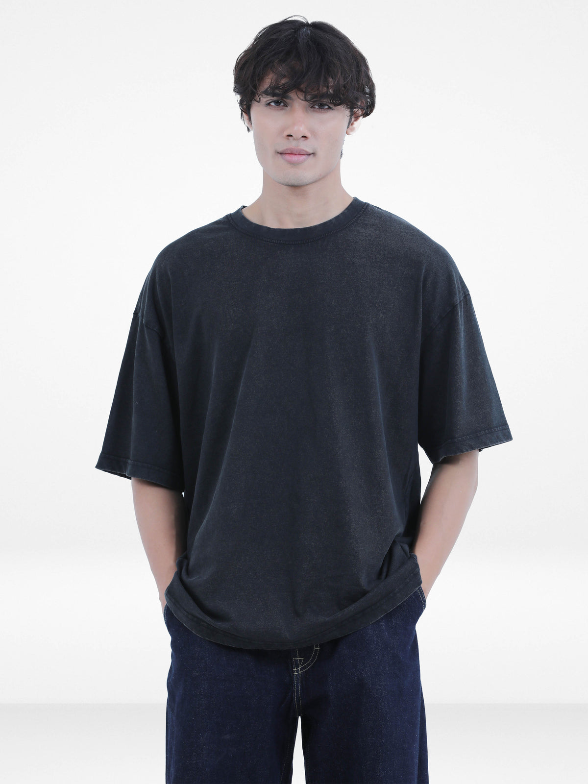 Men’s Drop Shoulder T-Shirt – Classic Solid Short Sleeve Tee, Soft Cotton Blend Comfortable Casual Wear