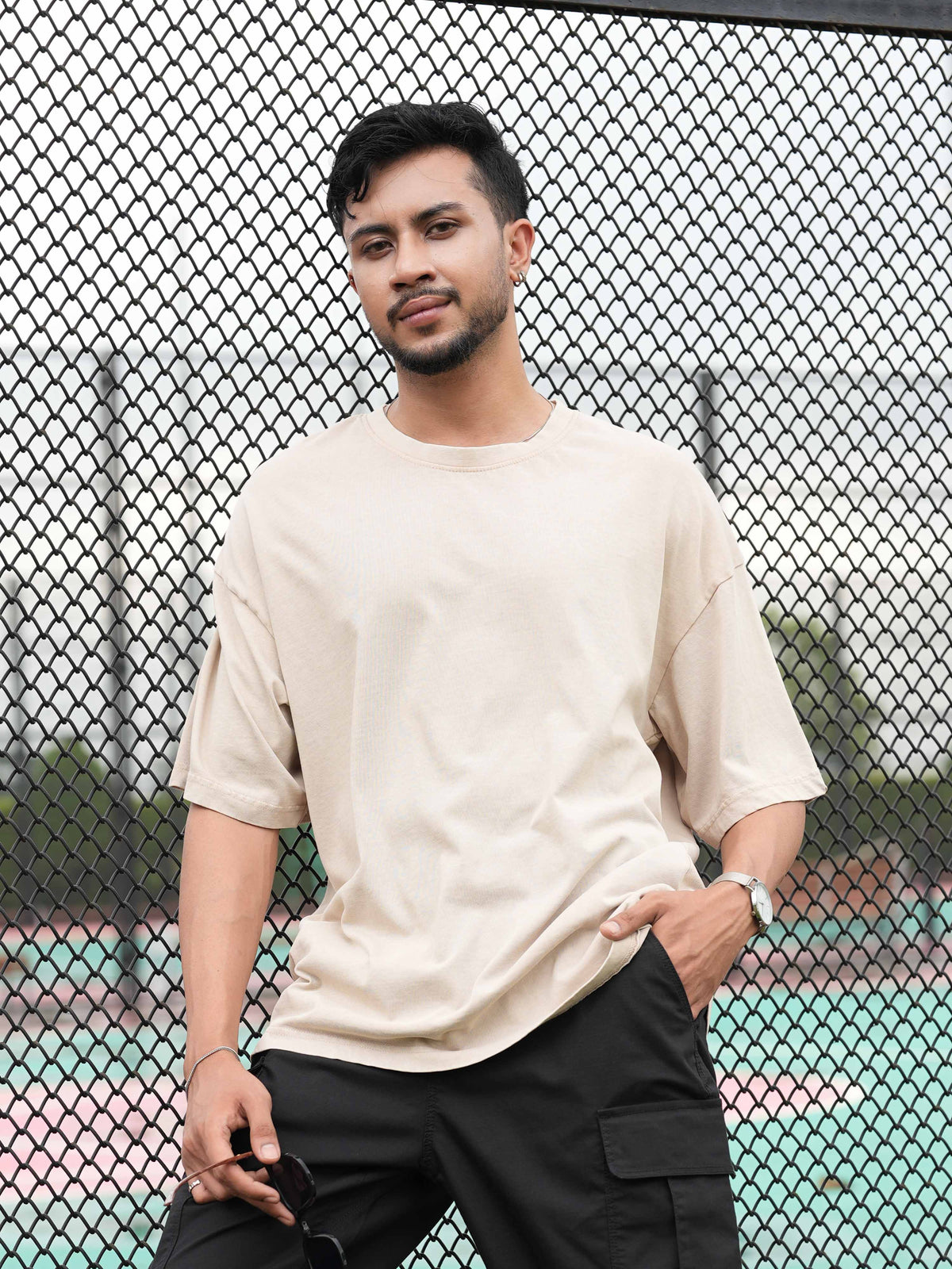 Men’s Drop Shoulder T-Shirt – Classic Solid Short Sleeve Tee, Soft Cotton Blend Comfortable Casual Wear